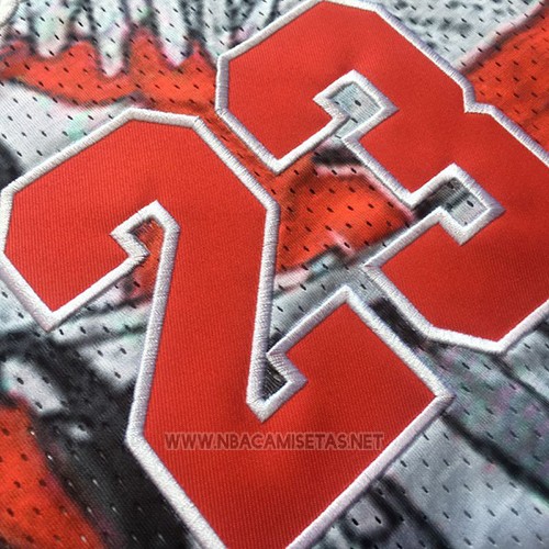Camiseta Michael Jordan NO 23 Commemorative Gris